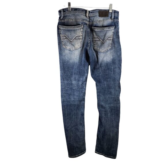BKE Jeans Tyler Straight Leg Relaxed Fit Jeans Mens Size 31 x 32 Blue - Picture 3 of 13